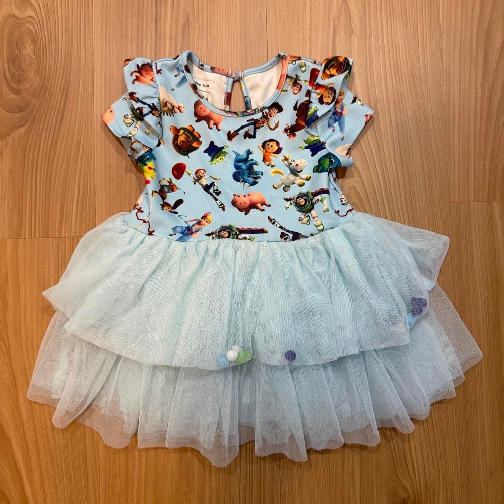 Pippa & Julie Disney Pixar Toy Story Girls 3T Light Blue Tulle Tutu Dress